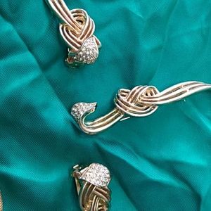 Earnings& brooche set